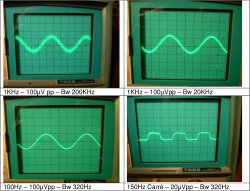 NovoTone - Amplificateur de mesure de laboratoire à faible bruit - Oscillogrammes 